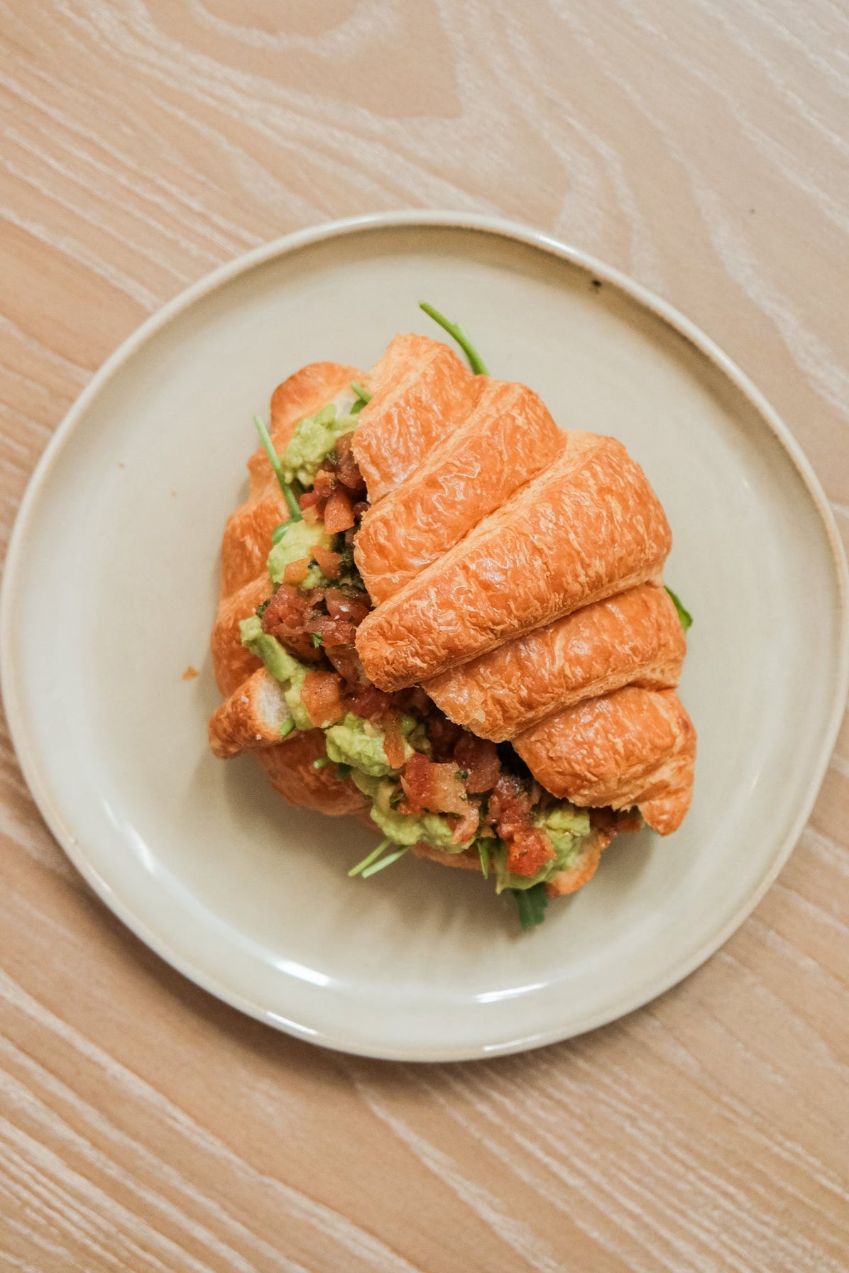 Avocado Salsa Fresca Croissant