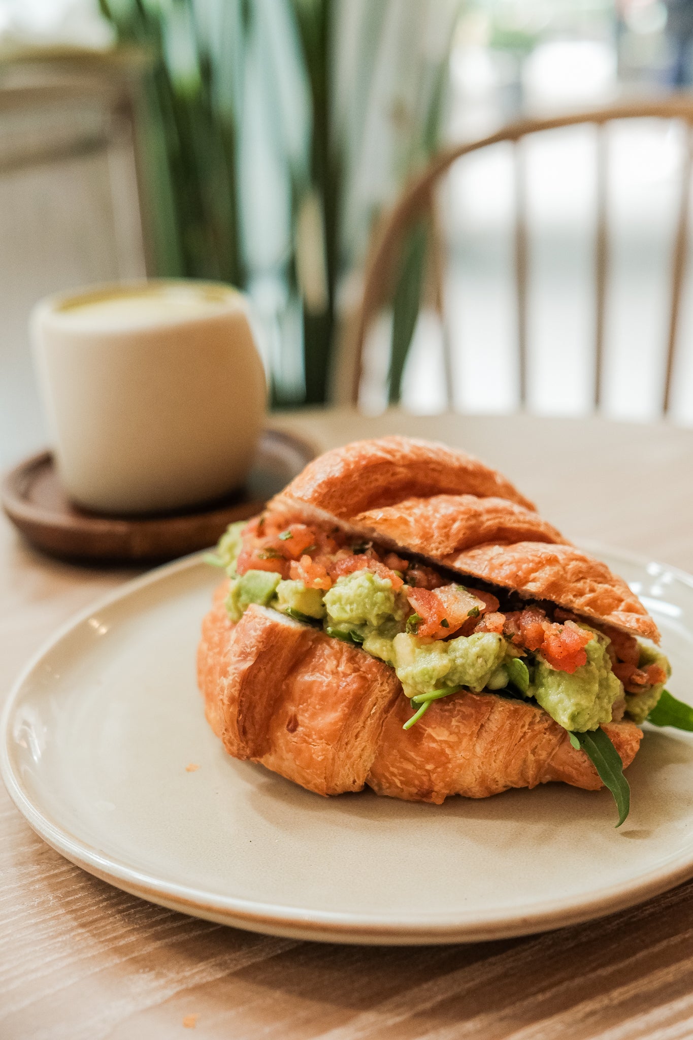 Avocado Salsa Fresca Croissant