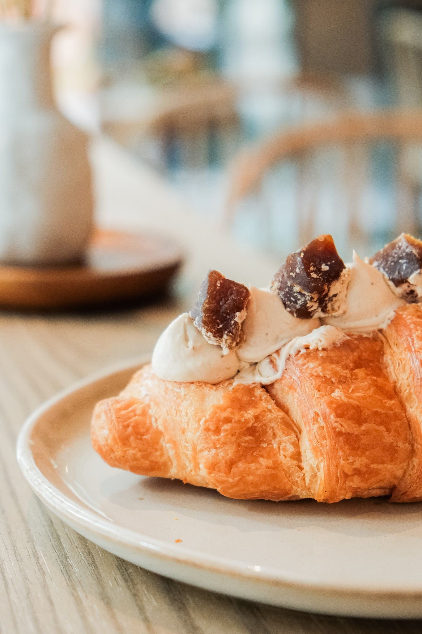 Earl Grey Black Sugar Mochi Croissant